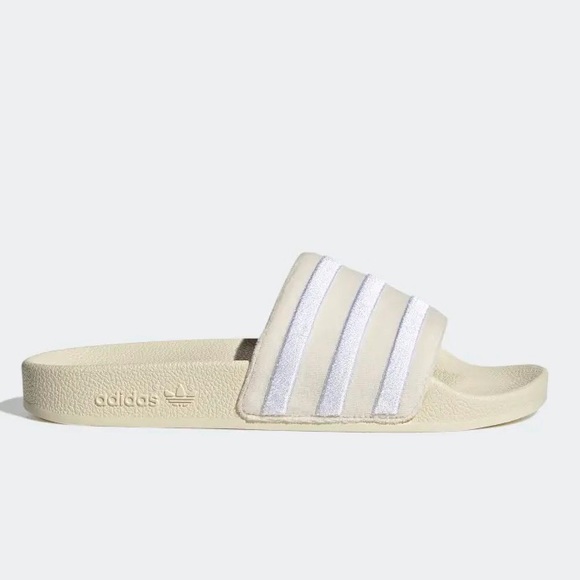 adidas Adilette Velvet Wonder White - Picture 3 of 6